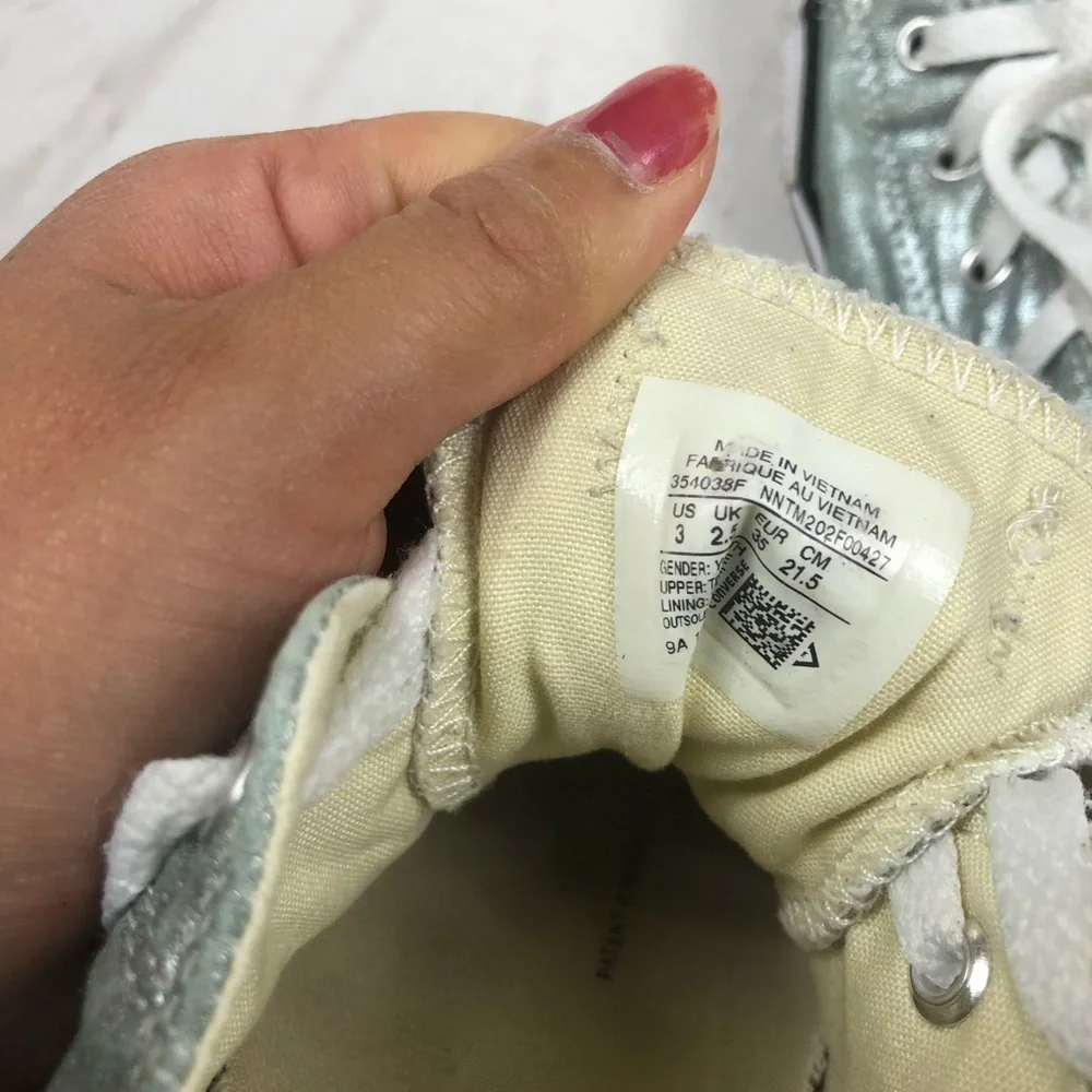 Converse Kids‎ Silver Shoes
